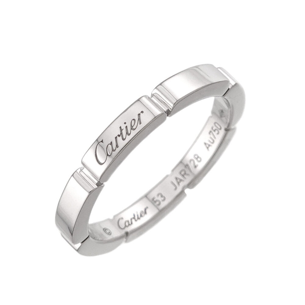 Cartier Maillon Panthère Ring #53, 18K White Gold (750)